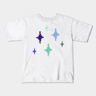 Mlm Pride Sparkles Pixel Art Kids T-Shirt